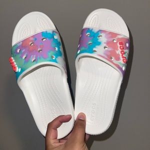 Women’s Tye-Dye Crocs Slides